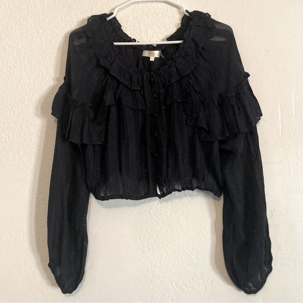 LoveShackFancy Size Large Dark Navy Top